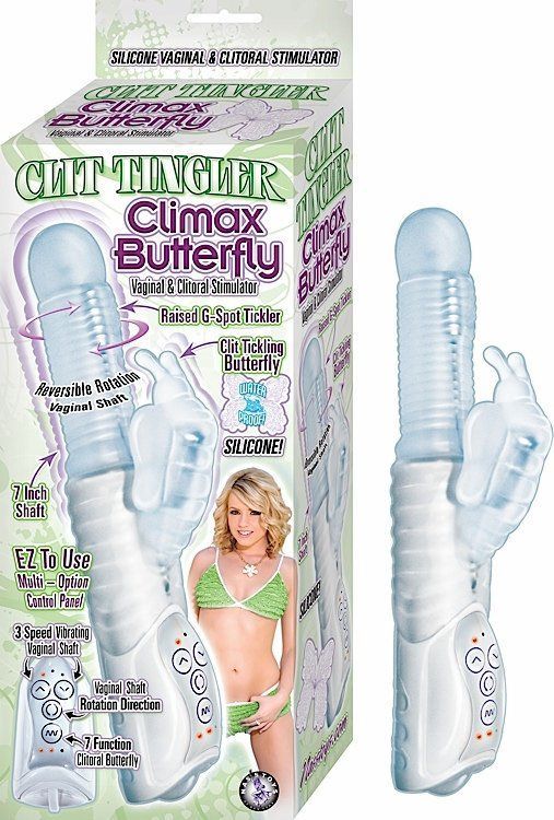 CLIT TINGLER CLIMAX BUTTERFLY WHITE(WD)
