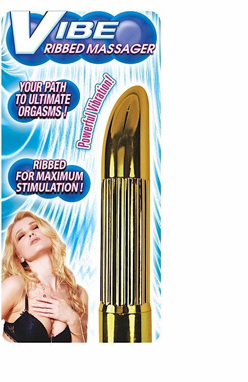 VIBE RIBBED MASSAGER GOLD(D)