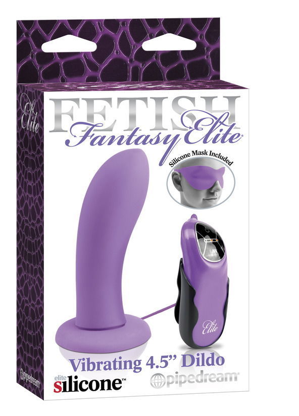 FETISH FANTASY ELITE VIB. 4.5" DILDO PURPLE (WD)