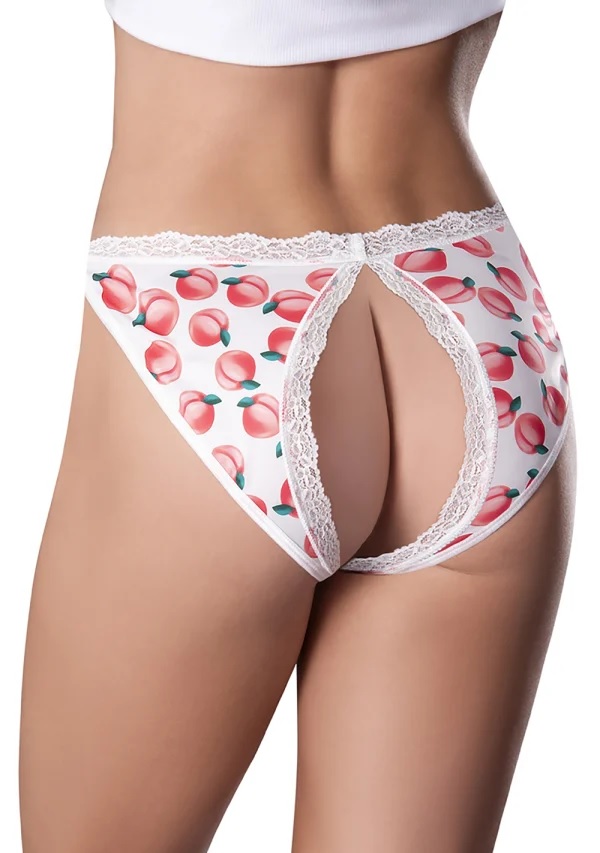 SPLIT BACK PANTY S/M PEACH