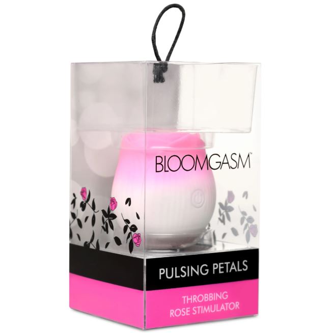 PULSING PETALS THROBBING ROSE STIMULATOR - PINK