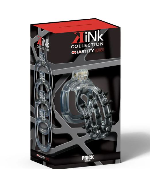 KINK CHASTITY PRICK COCK CAGE M CLEAR