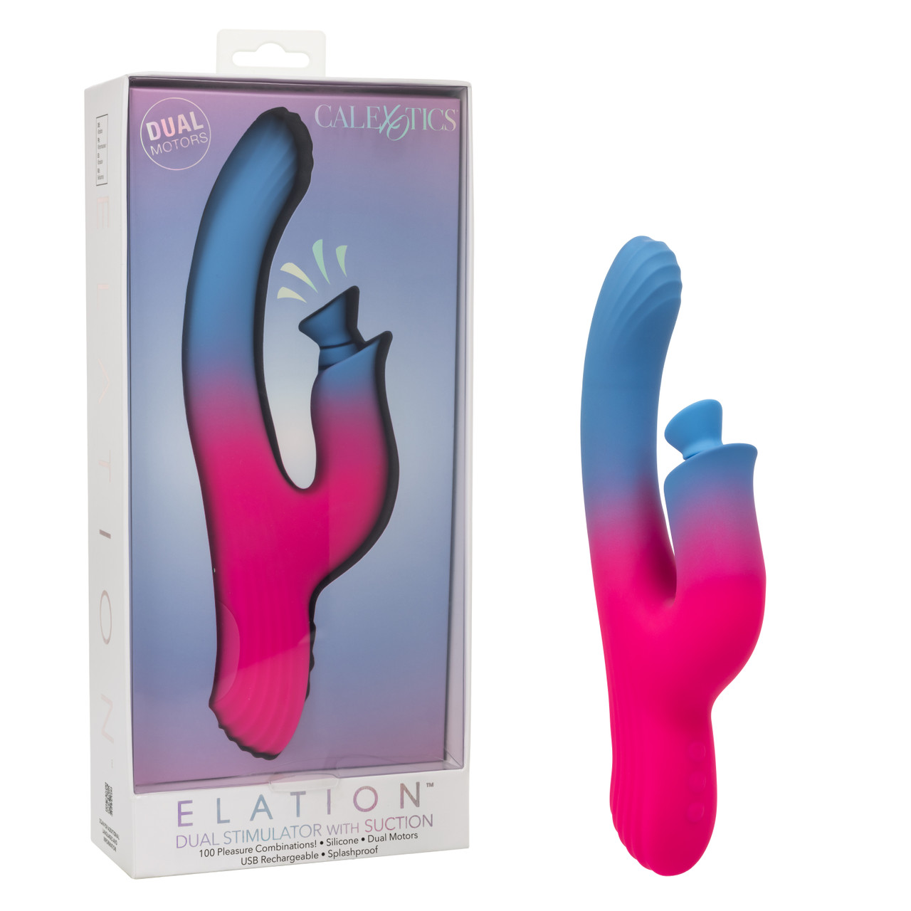 ELATION DUAL STIMULATOR W/ SUCTION