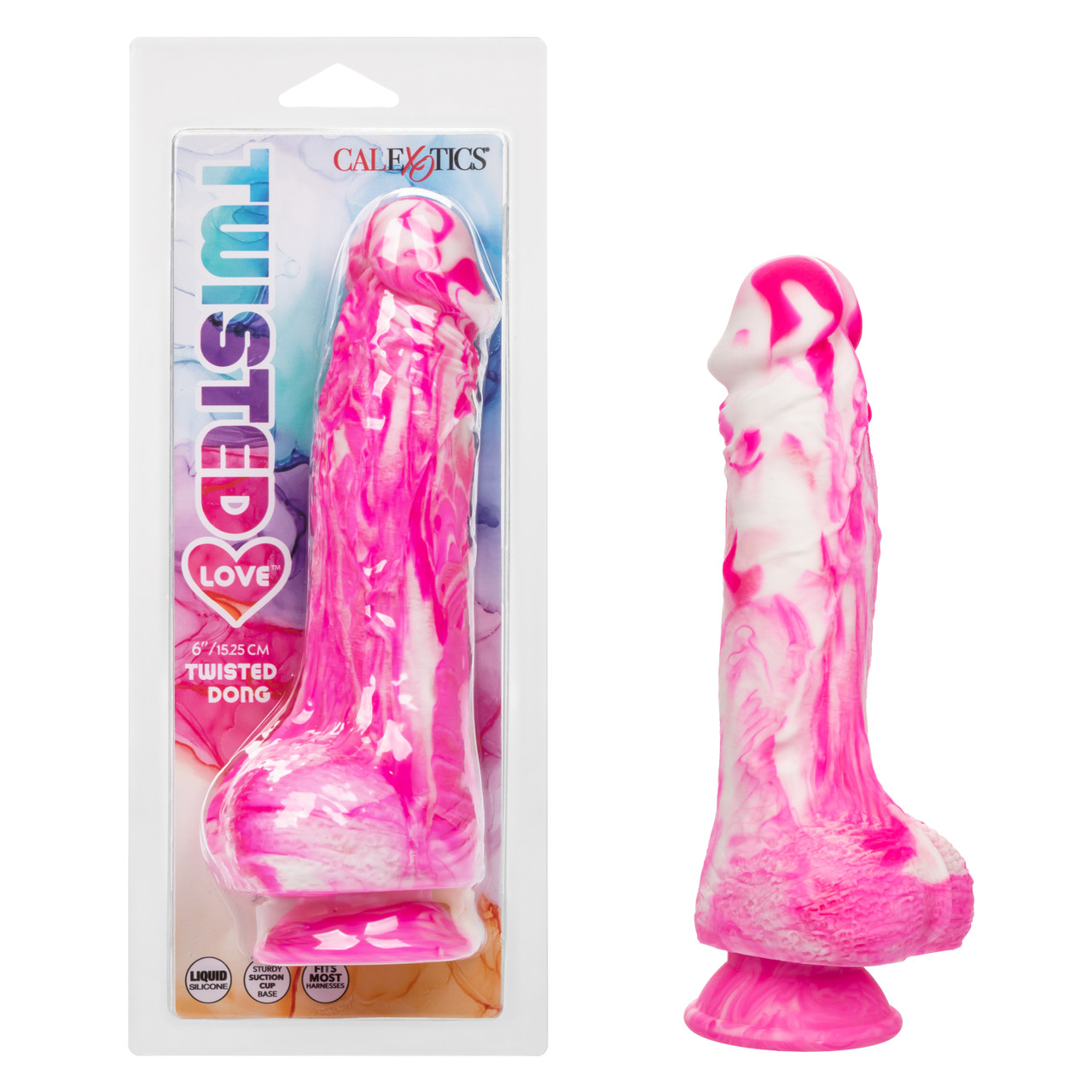 TWISTED LOVE TWISTED DONG 6 IN PINK - Click Image to Close
