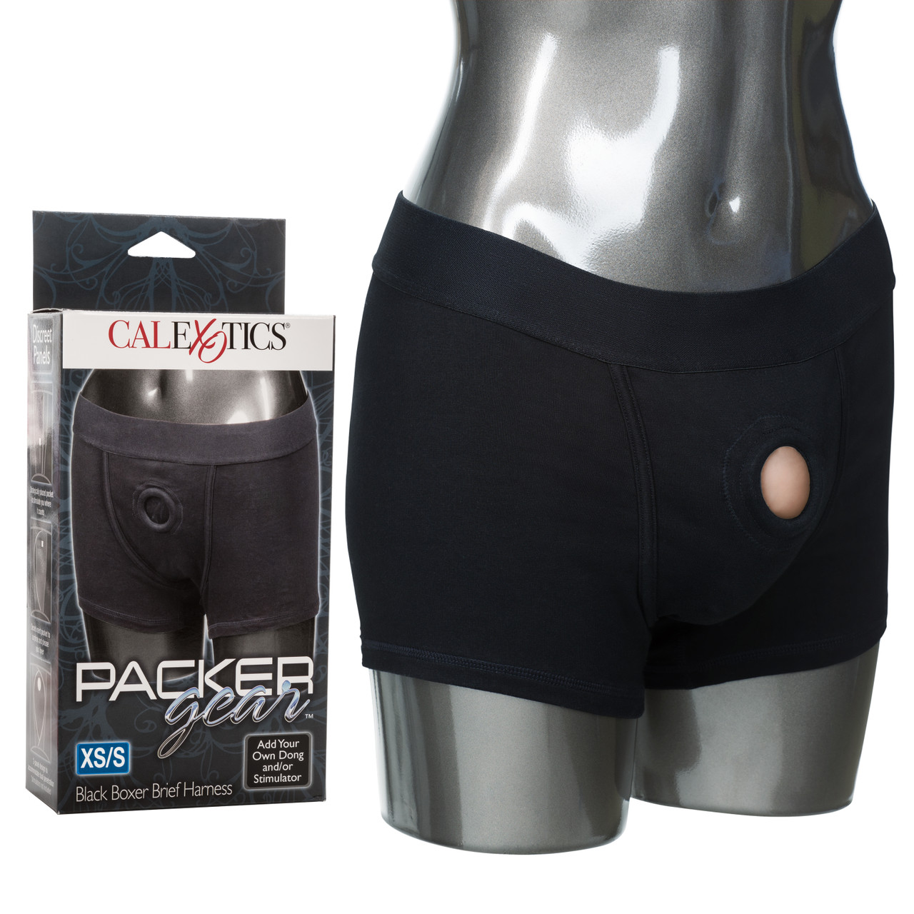 PACKER GEAR BLACK BOXER HARNESS XS/S - Click Image to Close
