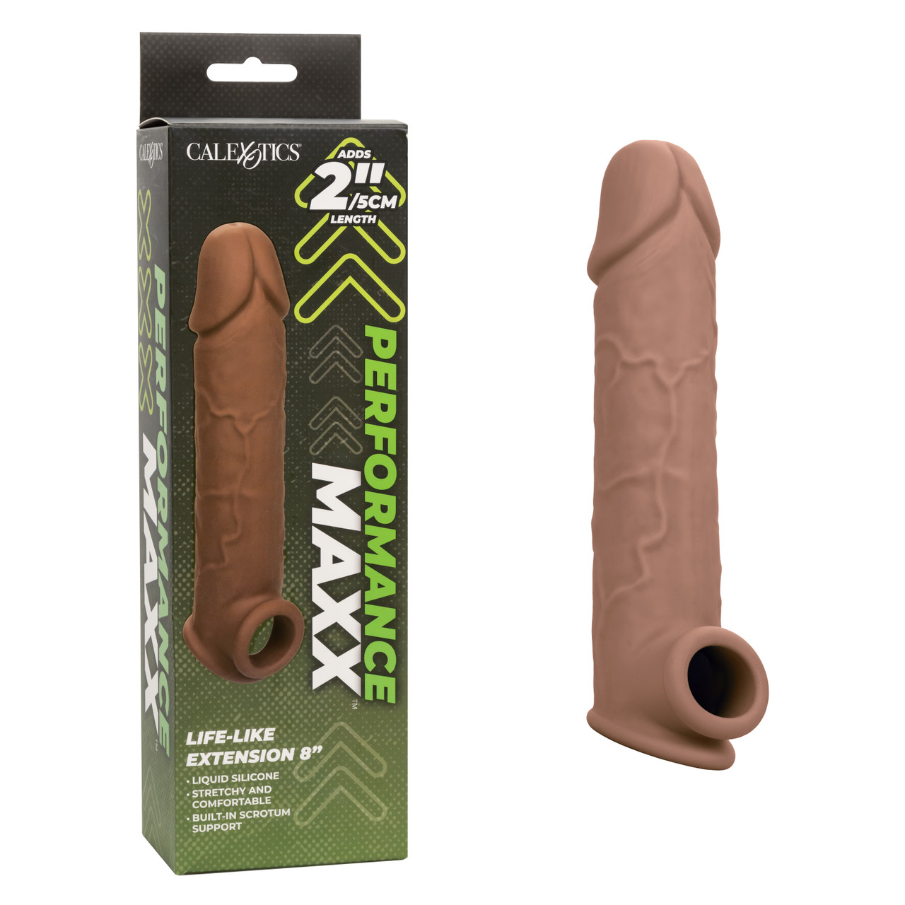 PERFORMANCE MAXX LIFE-LIKE EXTENSION 8IN BROWN - Click Image to Close