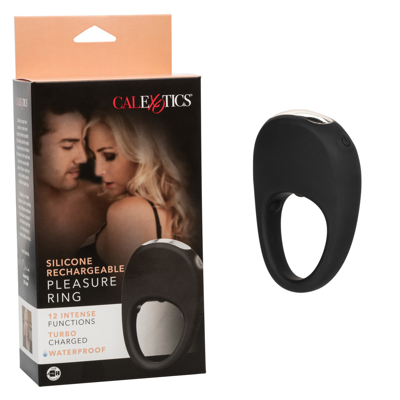 SILICONE RECHARGEABLE PLEASURE RING - Click Image to Close
