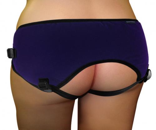 SS PLUS SIZE BEGINNERS PURPLE STRAP ON - Click Image to Close