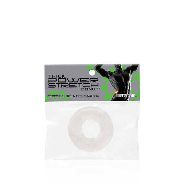 THICK POWER STRETCH DONUT CLEAR IN BAG - Click Image to Close