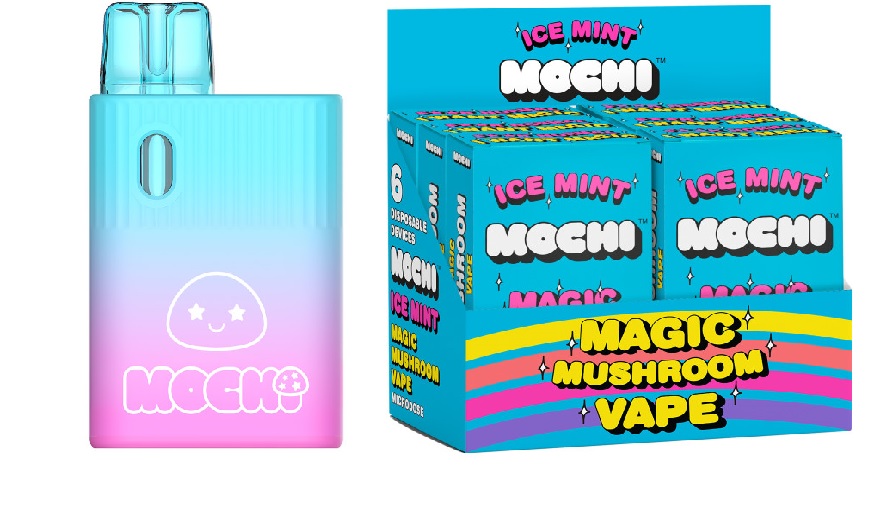 MOCHI MAGIC MUSHROOM VAPE ICE MINT 6PACK DISPLAY (NET)
