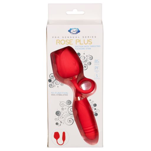 CLOUD 9 ROSE PLUS W/THRUSTING PLEASURE STEM PRO SENSUAL COLLECTION