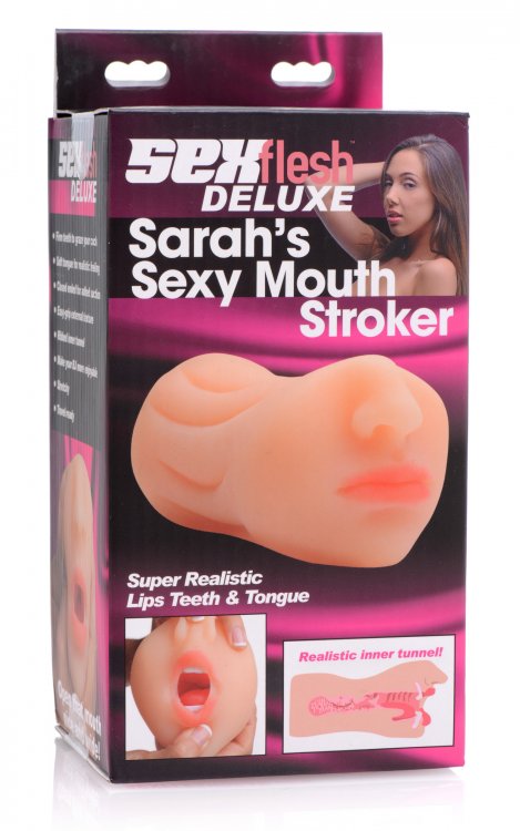 SEXFLESH SARAHS SEXY MOUTH STROKER - Click Image to Close