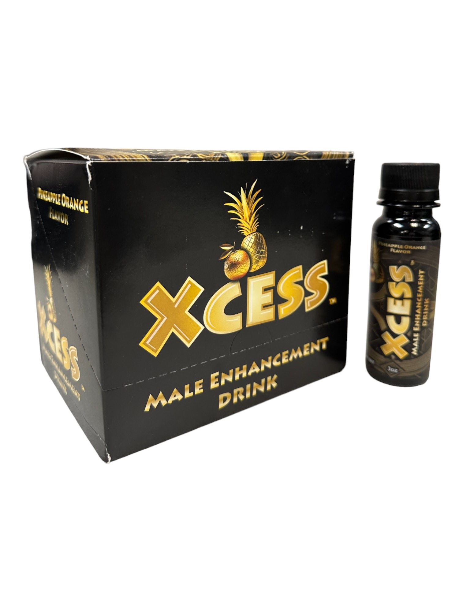 XCESS PINEAPPLE ORANGE ENERGY DRINK DISPLAY (NET) - Click Image to Close