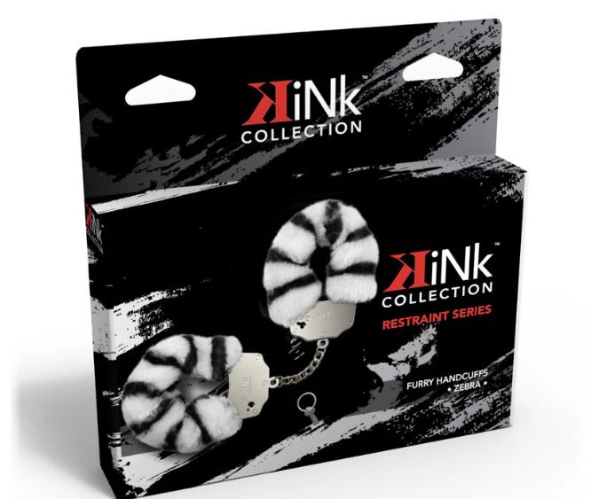 KINK COLLECTION FURRY HANDCUFF ZEBRA