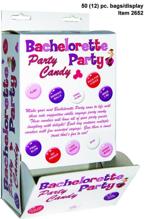 PECKER PARTY CANDY DISPLAY 100 PC (WD)