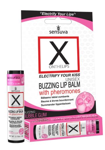 X ON THE LIPS BUZZING LIP BALM BUBBLE GUM