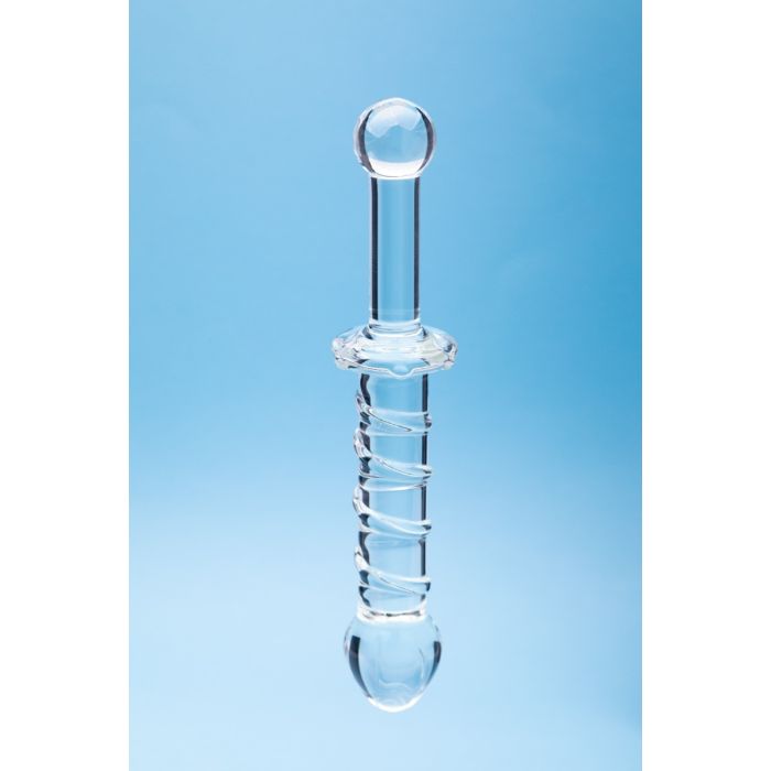 CLARITY GLASS DILDO ELYSIAN SWIRL