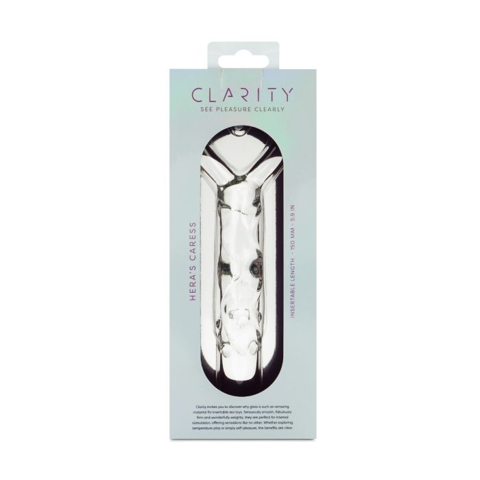 CLARITY GLASS DILDO HERA'S CARESS