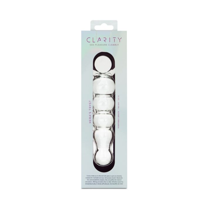 CLARITY GLASS DILDO HERA'S TRYST CLARITY GLASS DILDO HERA'S TRYST