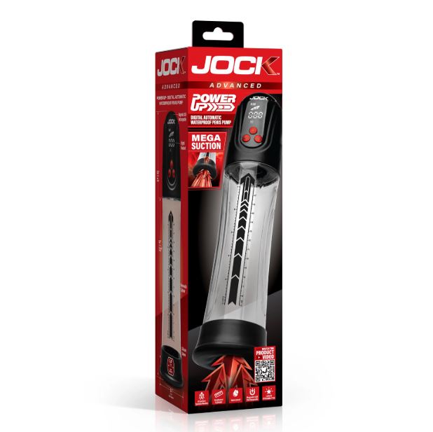 JOCK ADVANCED POWER UP DIGITAL AUTOMATIC/WATERPROOF PENIS PUM