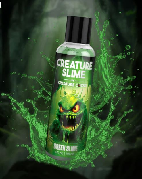 CREATURE COCKS CREATURE SLIME WATER BASED GREEN SLIME LUBE 4OZ