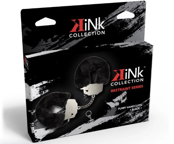 KINK COLLECTION FURRY HANDCUFF BLACK