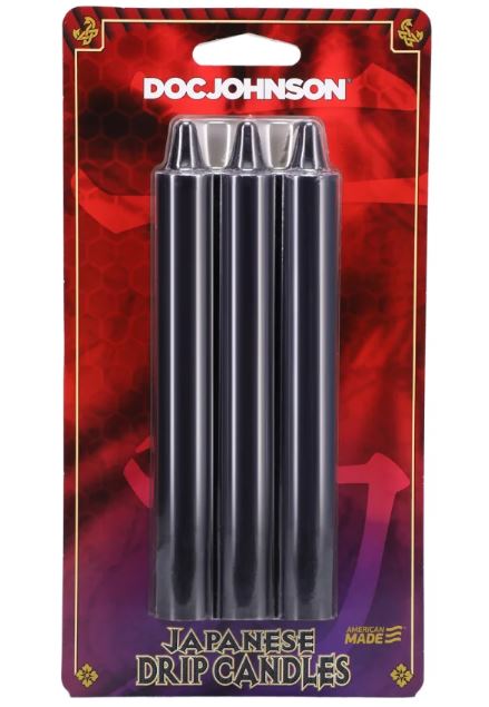 JAPANESE DRIP CANDLES BLACK