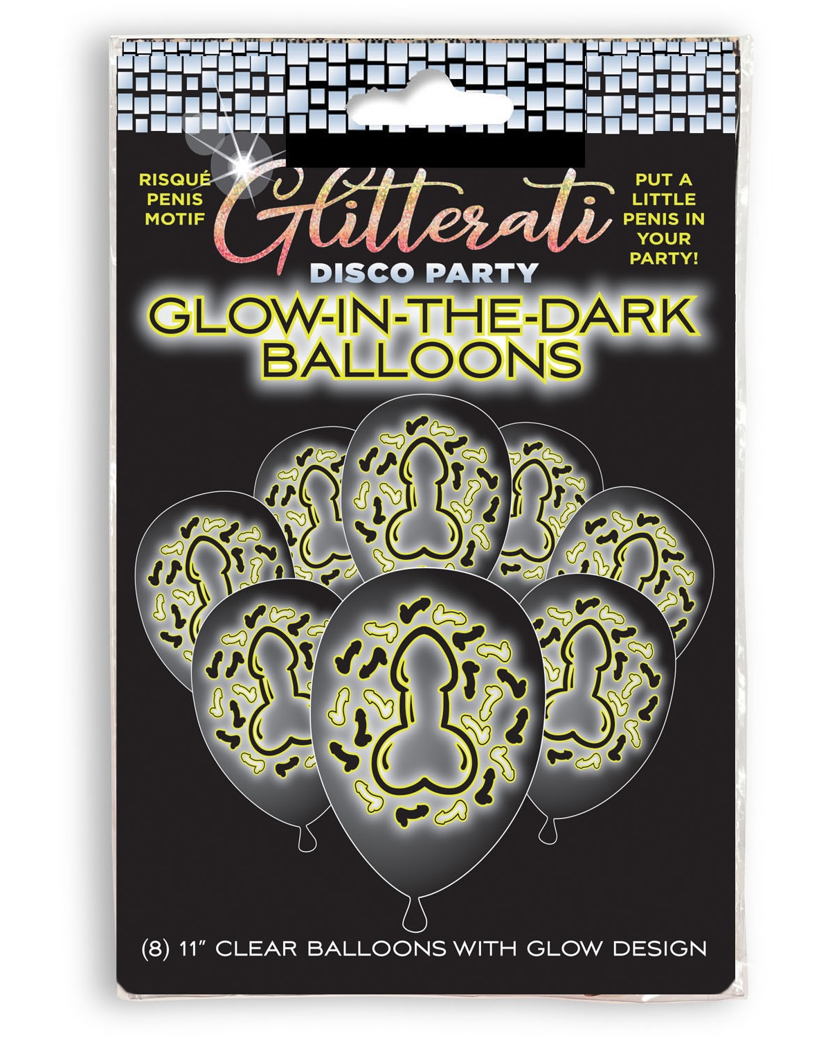 GLITTERATI DISCO GLOW BALLOONS