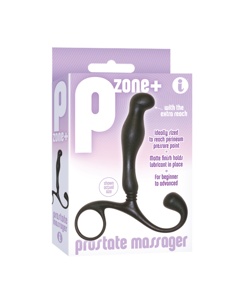 THE 9'S P ZONE PROSTATE MASSAGER W/ EXTRA REACH - Click Image to Close