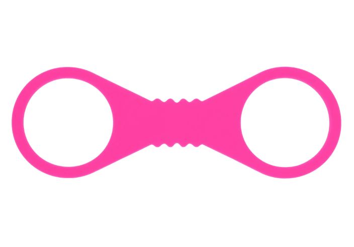 SEX & MISCHIEF HOT PINK LARGE SILICONE CUFFS