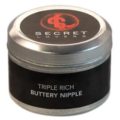 SECRET LOVERS BUTTERY NIPPLE MINI EDIBLE MASSAGE CANDLE 1OZ