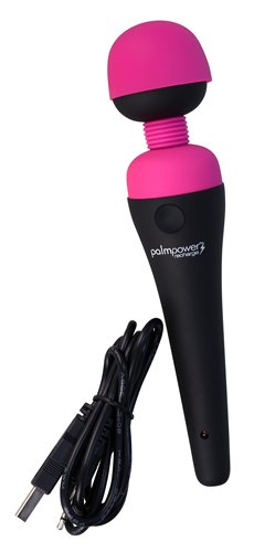 PALM POWER MASSAGER FUSCHIA RECHARGEABLE WATERPROOF - Click Image to Close