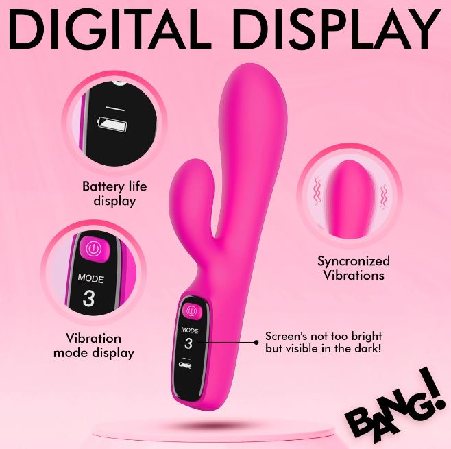 DIGITAL SILICONE RABBIT VIBRATOR