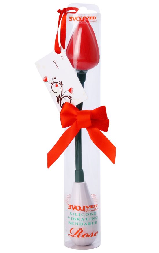 ROSE SILICONE VIBRATING RED
