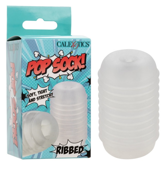 POP SOCK! RIBBED CLEAR