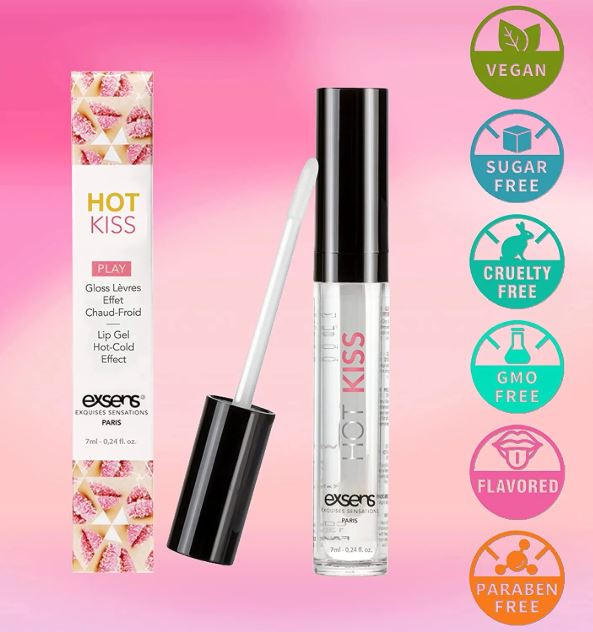 EXSENS HOT KISS LIP GEL HOT/COLD STRAWBERRY 7ML