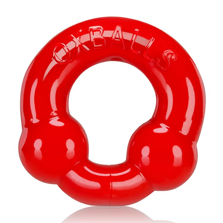 ULTRA BALLS COCKRING 2 PACK STEEL/RED (NET) - Click Image to Close